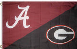 Alabama & Georgia House Divided Flag 3ftx5ft