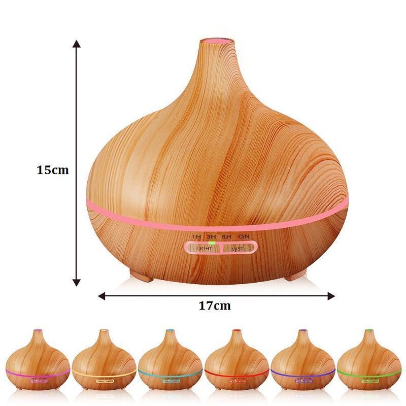 300ml Wood Grain Cool Mist Aroma Diffuser - Andredamart