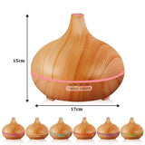 300ml Wood Grain Cool Mist Aroma Diffuser - Andredamart