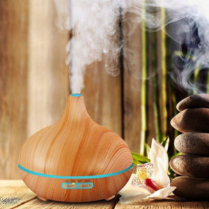 300ml Wood Grain Cool Mist Aroma Diffuser - Andredamart