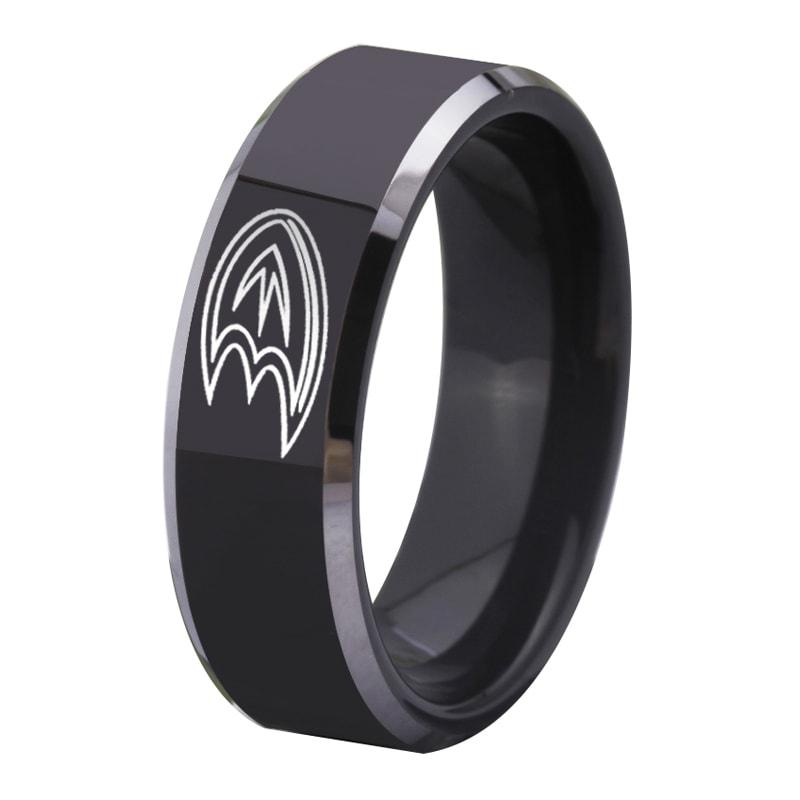 Anaheim Ducks Ring Tungsten 8mm Wedding Band Jewelry Men Women