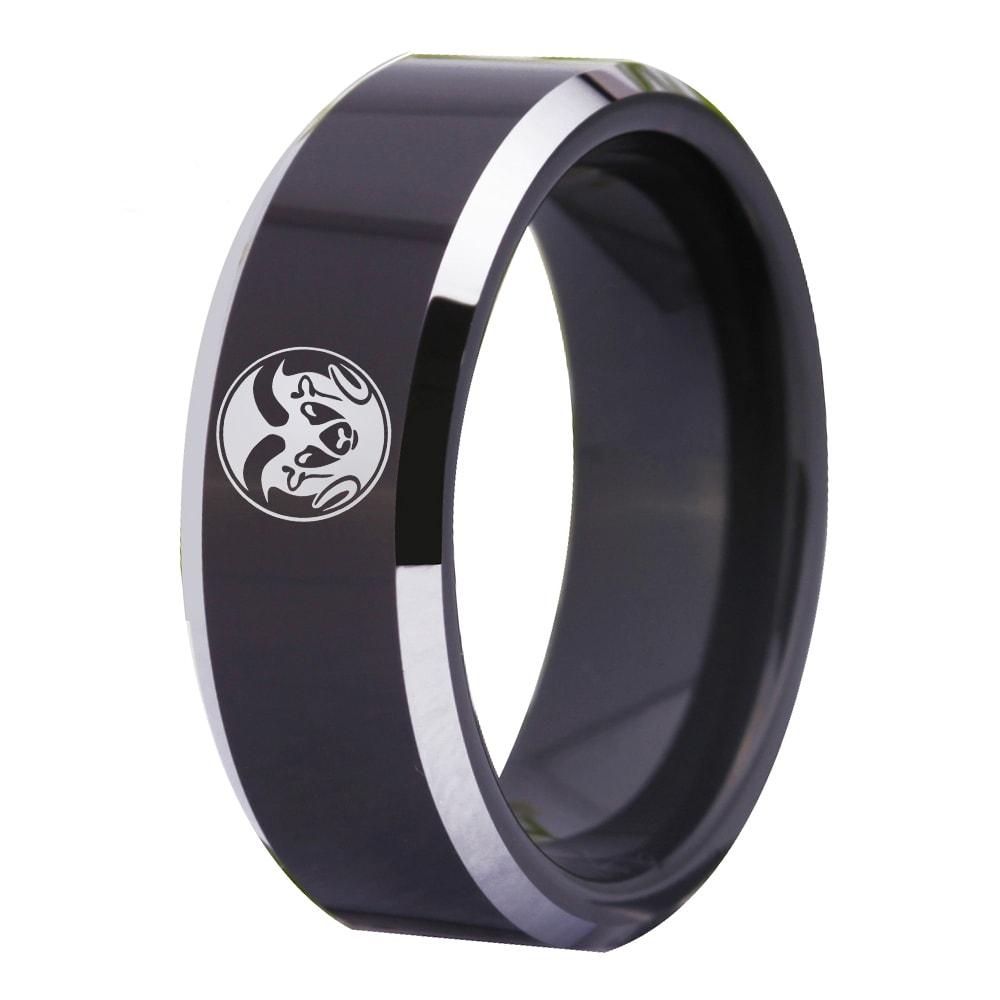 Colorado State Rams Ring Tungsten 8mm Wedding Band Jewelry Men Women