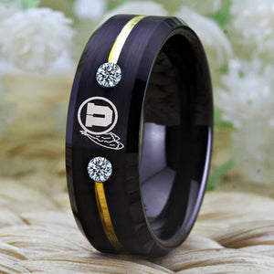 Pittsburgh Steelers Tungsten Ring  Men Women 8mm Jewelry Wedding Band - Gentario