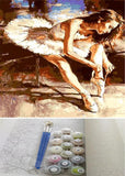Paint It Yourself By Numbers! Beautiful Colorful Ballerina Painting (UNFRAMED) - Andredamart