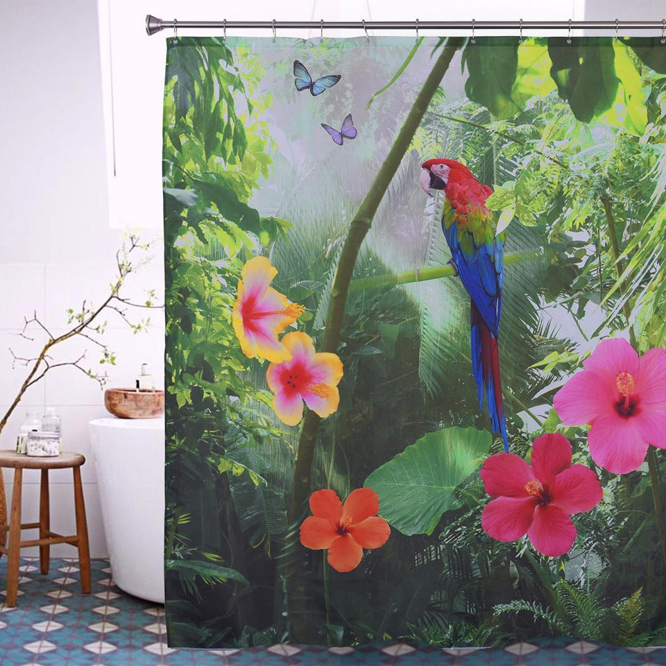 Beautiful Parrot Shower Curtain - Andredamart