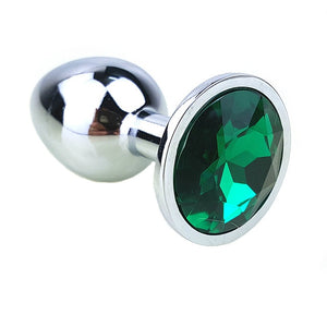 12 Colors Metal Anal Sex Toys For Women & Men,  Anal Butt Plugs + Crystal Jewelry, Booty Beads,Anal Tube, Sex Products