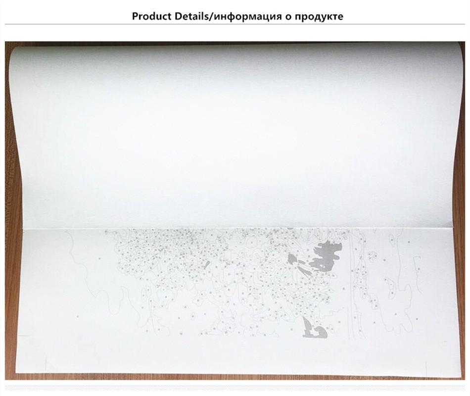 DIY Painting By Numbers - Snow Village (16"x20" / 40x50cm) - Andredamart