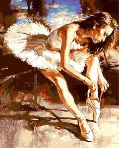 Paint It Yourself By Numbers! Beautiful Colorful Ballerina Painting (UNFRAMED) - Andredamart