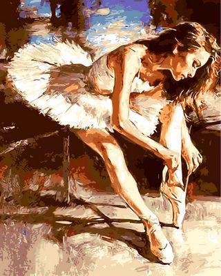 Paint It Yourself By Numbers! Beautiful Colorful Ballerina Painting (UNFRAMED) - Andredamart