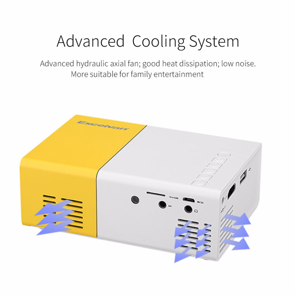 1080P Mini Portable HD LCD Projector