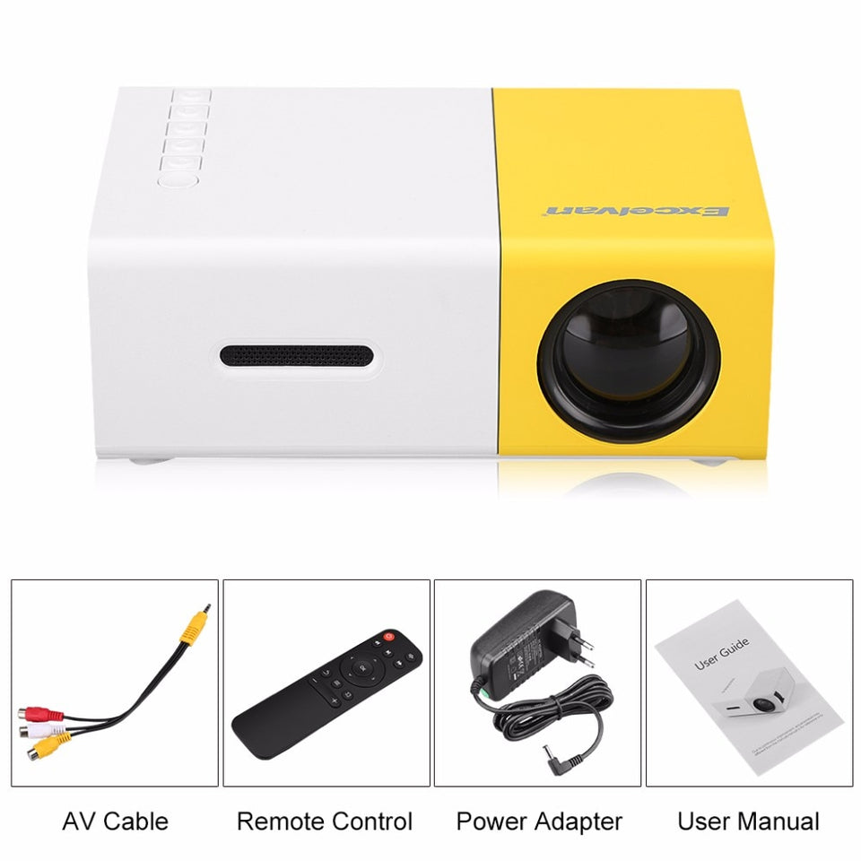 1080P Mini Portable HD LCD Projector