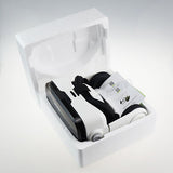 VR headset with built-in headphones