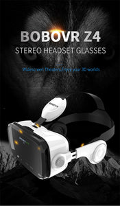 VR headset with built-in headphones