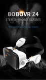 VR headset with built-in headphones