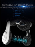VR headset with built-in headphones