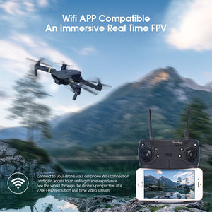 WiFi FPV Wide Angle HD Camera High Hold Mode Foldable Drone