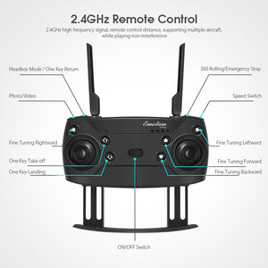 WiFi FPV Wide Angle HD Camera High Hold Mode Foldable Drone