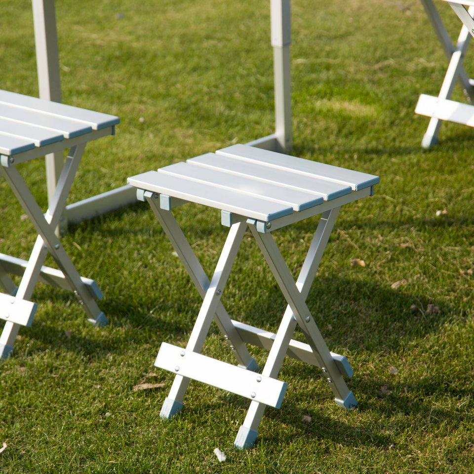 Portable Folding Camping Outdoor Picnic Party Table Garden BBQ Chairs w/4 Seats
